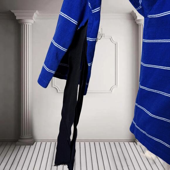 Women's Noir Contemporain Striped Long Sleeve Tee (Navy OS) - Picture 4 of 6